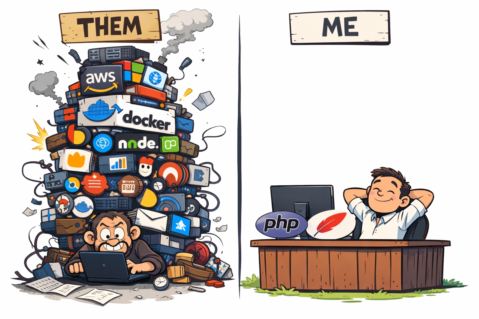 Traditional stack vs APIBASE